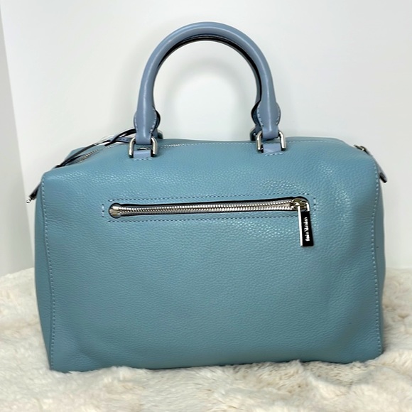 Large Dusty Blue Kirby Michael Kors Satchel Bag Never Used - Picture 3 of 6